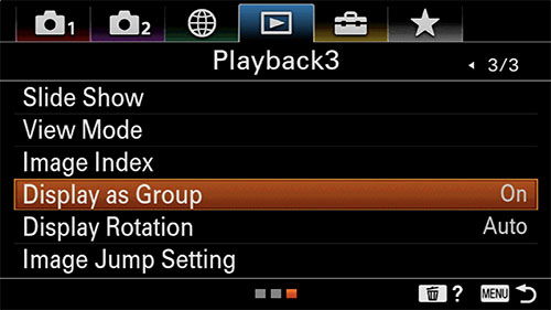 sony a6400 time-lapse setup interval playback group