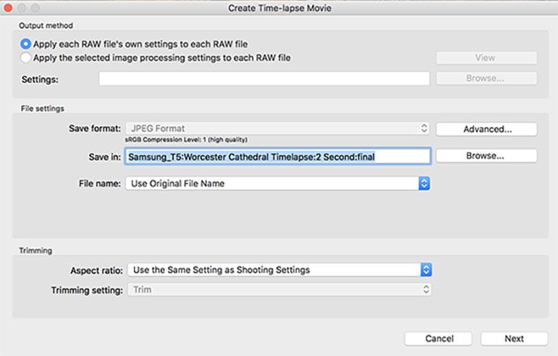 time lapse tool for mac