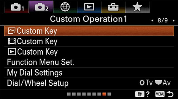 sony a6400 back button focus custom operation