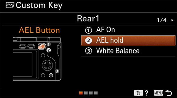 sony a6400 back button focus ael-hold