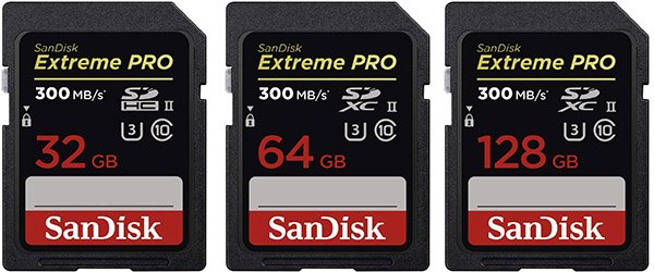 SanDisk Extreme Pro SDHC UHS-II Memory Cards
