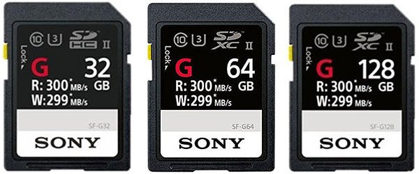 Sony SF-G UHS-II Memory Cards