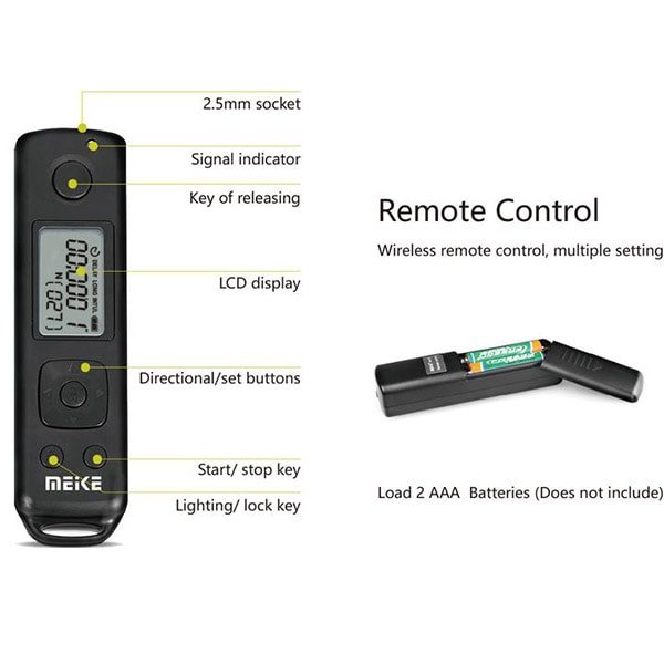 Meike MK-A7R-IV Pro Battery Grip Remote