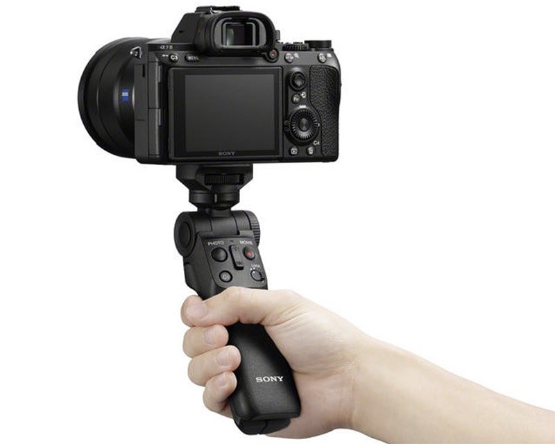Sony GP-VPT2BT Wireless Shooting Grip in hand