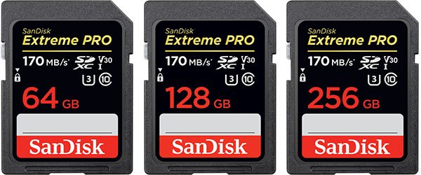 SanDisk Extreme Pro UHS-I SD Cards