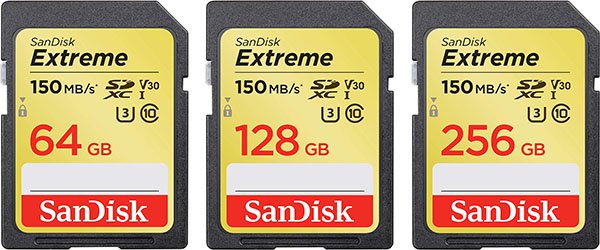 SanDisk Extreme UHS-I SD Cards