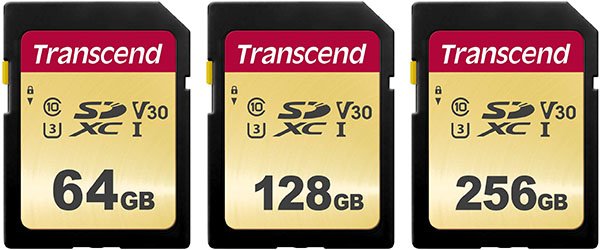Transcend 500S UHS-I SD Cards