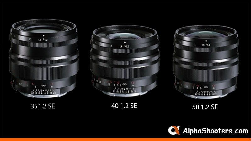Voigtlander Announces 35mm F1.2, 40mm F1.2 & 50mm F1.2 SE Lenses