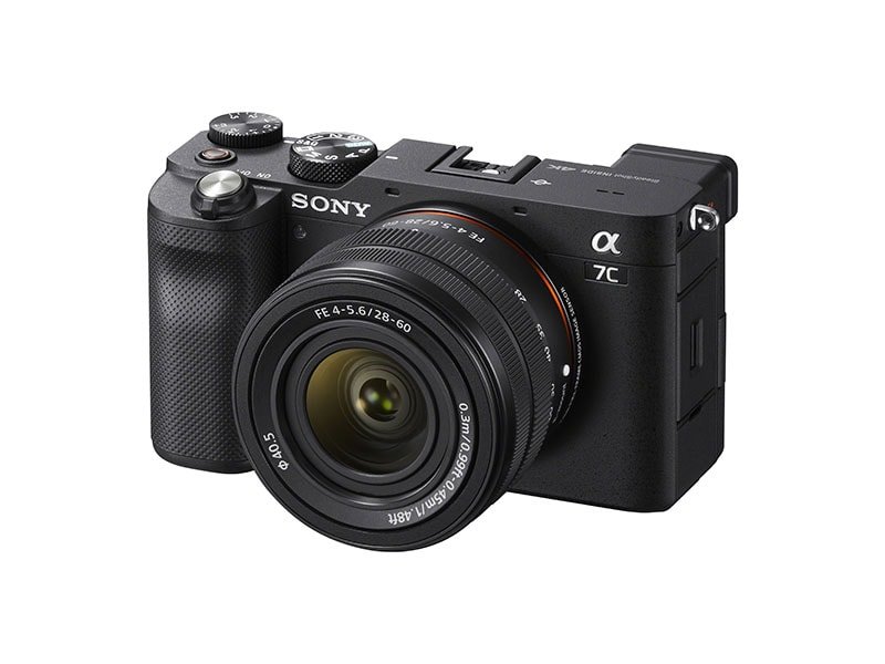 Sony a7C Front Black with Lens