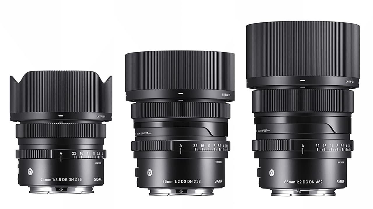 Sigma 24mm F3.5, 35mm F2 and 65mm F2 Lenses