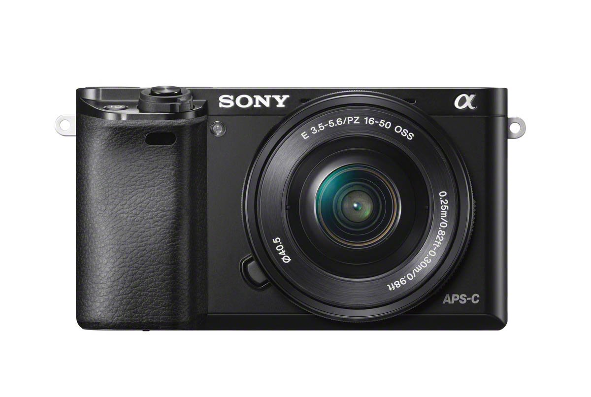 Sony a6000 SELP1650 Front Black