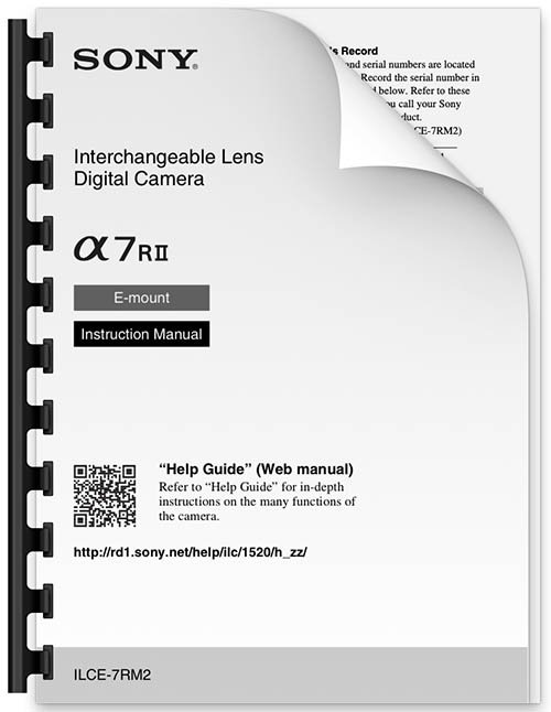 Sony a7R II Manual