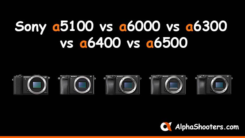 Sony a5100 vs a6000 vs a6300 vs a6400 vs a6500