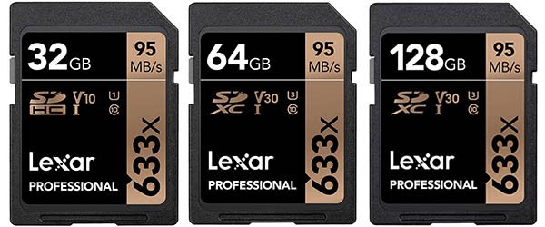 Lexar Professional 633x SD Cards