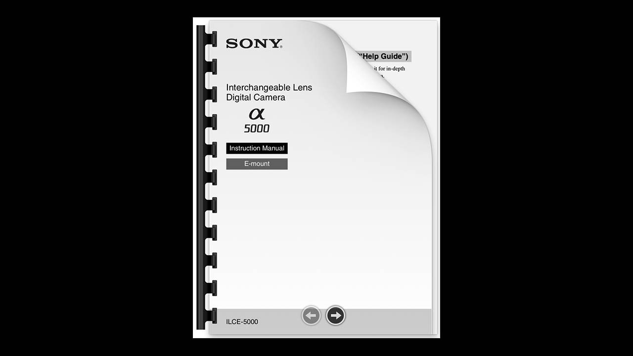 Sony a5000 Manual