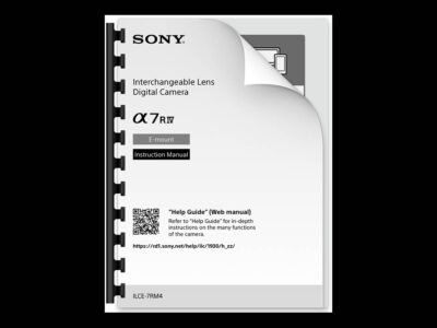 Sony a7R IV Manual