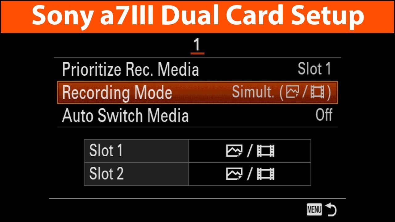 unable to read memory card slot 1 a7iii