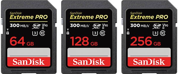 SanDisk Extreme Pro UHS-II V90 Memory Cards