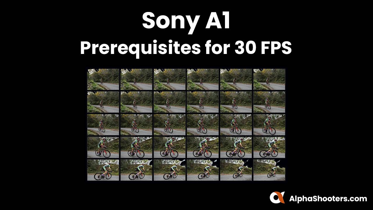 Sony A1 - Prerequisites for 30 FPS