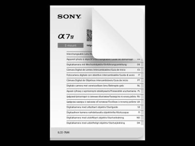 Sony a7IV Manual