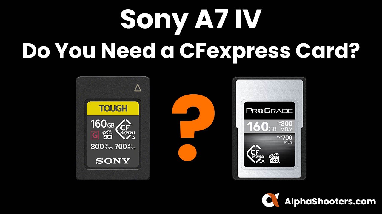 Sony A7 IV CFexpress Cards