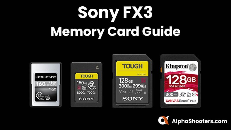 Sony FX3 Memory Card Guide