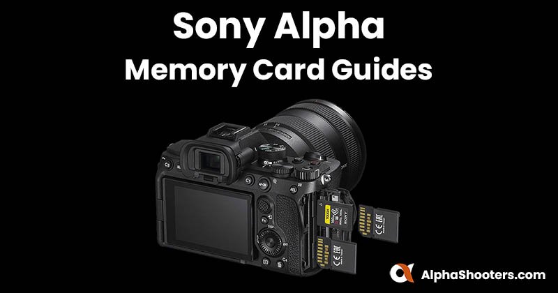 Sony Alpha Memory Card Guides