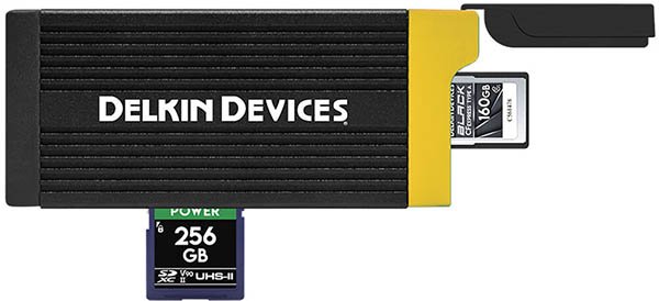 Delkin Devices CFexpress Type A & UHS-II SDXC Memory Card Reader