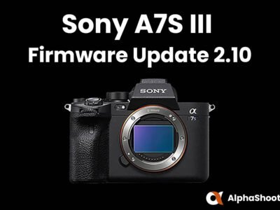 Sony A7S III Firmware Update v2.10