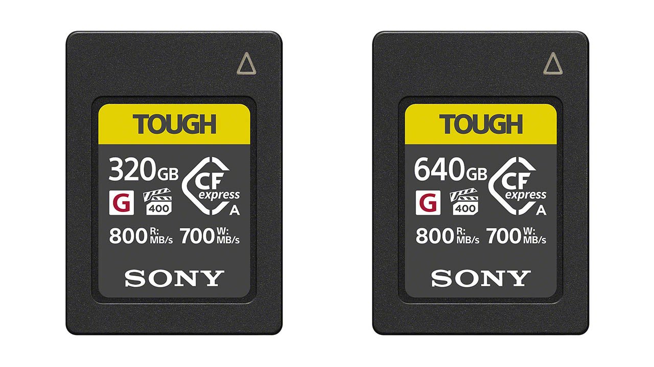Sony 320GB & 640GB CFexpress Type A Memory Cards