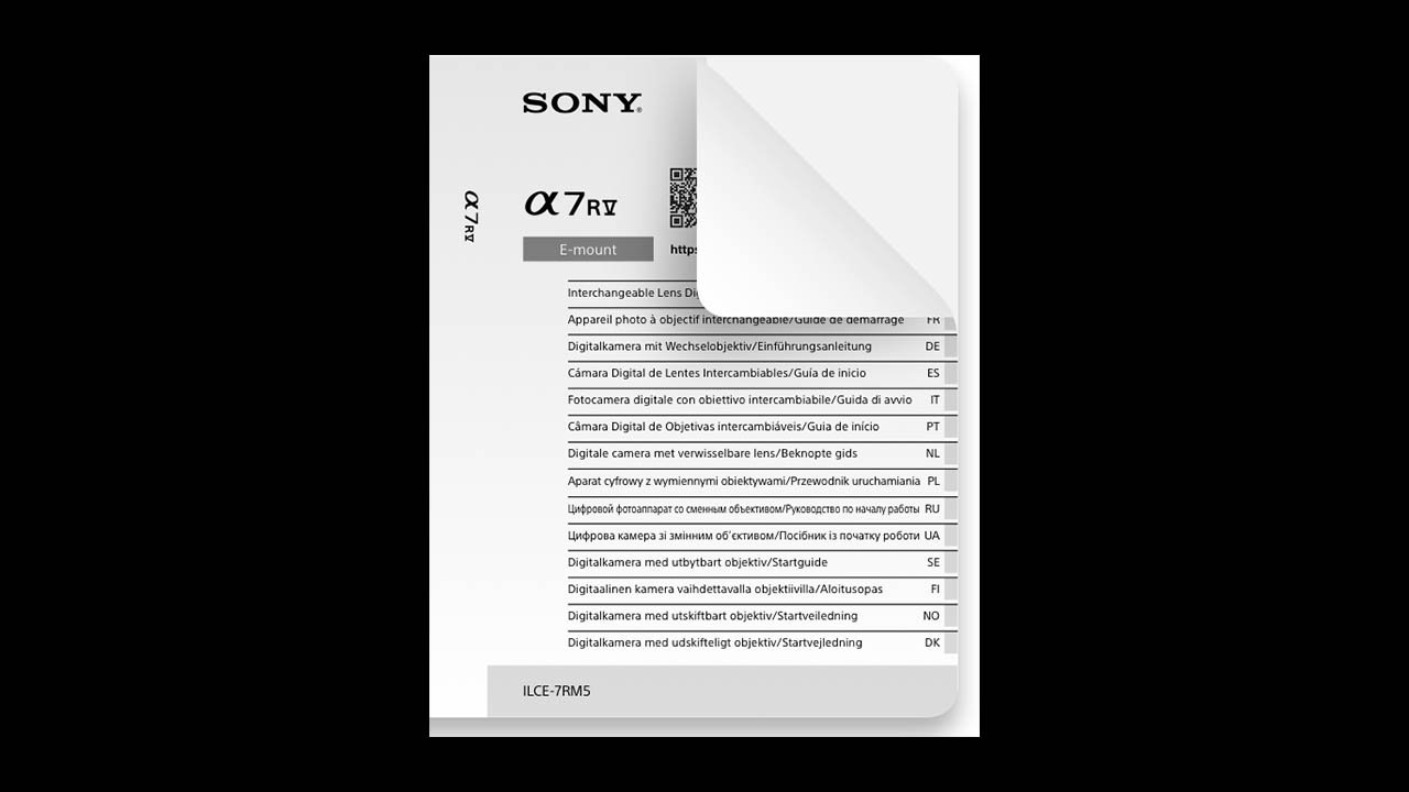 Sony A7R V Manual