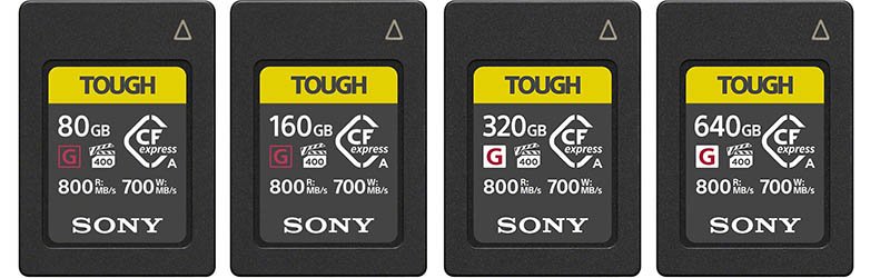 Sony CEA-G CFexpress Type-A Memory Cards