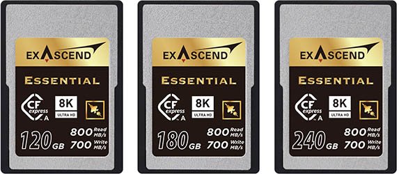 Exascend Essential CFexpress Type-A Memory Cards for Sony A7R V