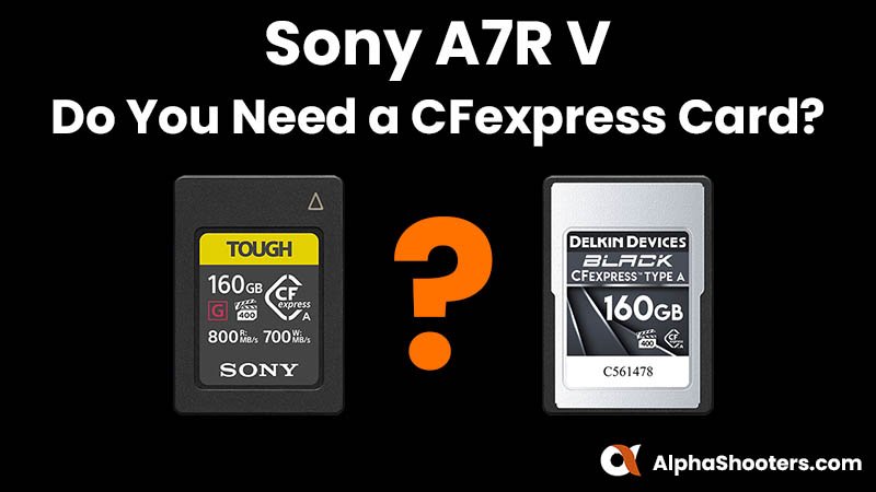 Sony A7R V – Do You Really Need a CFexpress Card? - AlphaShooters.com