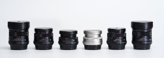 Pentax Fa Limited lens lineup