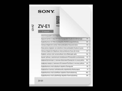 Sony ZV-E1 User Manual