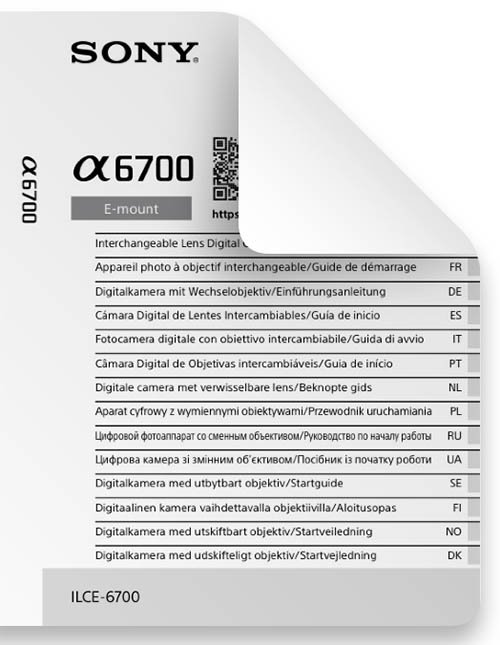 Sony A6700 User Manual