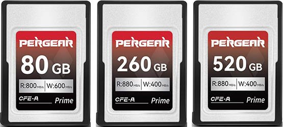 Pergear Professional CFexpress Type A Memory Cards