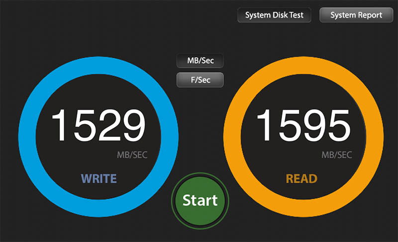 Novachips Express CFexpress Type A 4.0 AJA Test Results