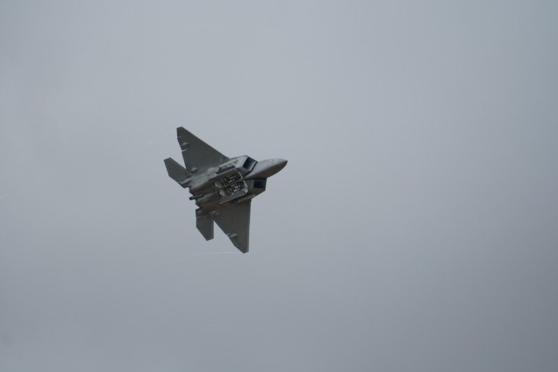 F22 Raptor Jet taken with Sony a6500 and SEL70300G Lens