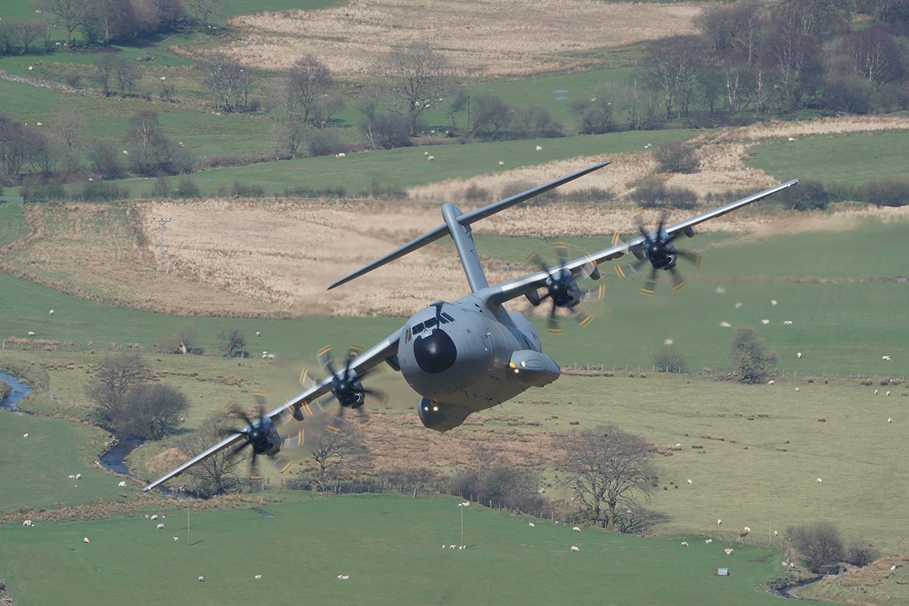 RAF Airbus A400M Shot with the Sony SEL100400GM lens